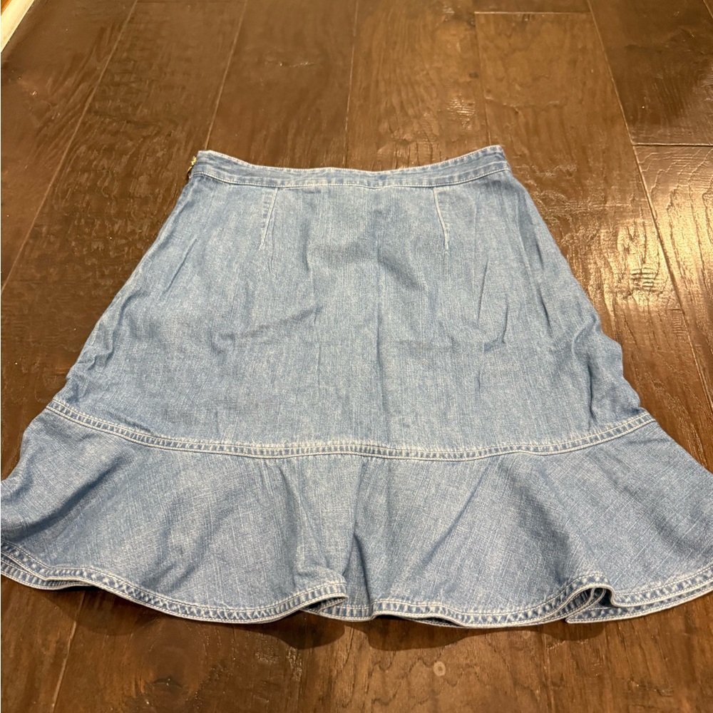 Draper James Denim Ruffle Skirt - Picture 4 of 4